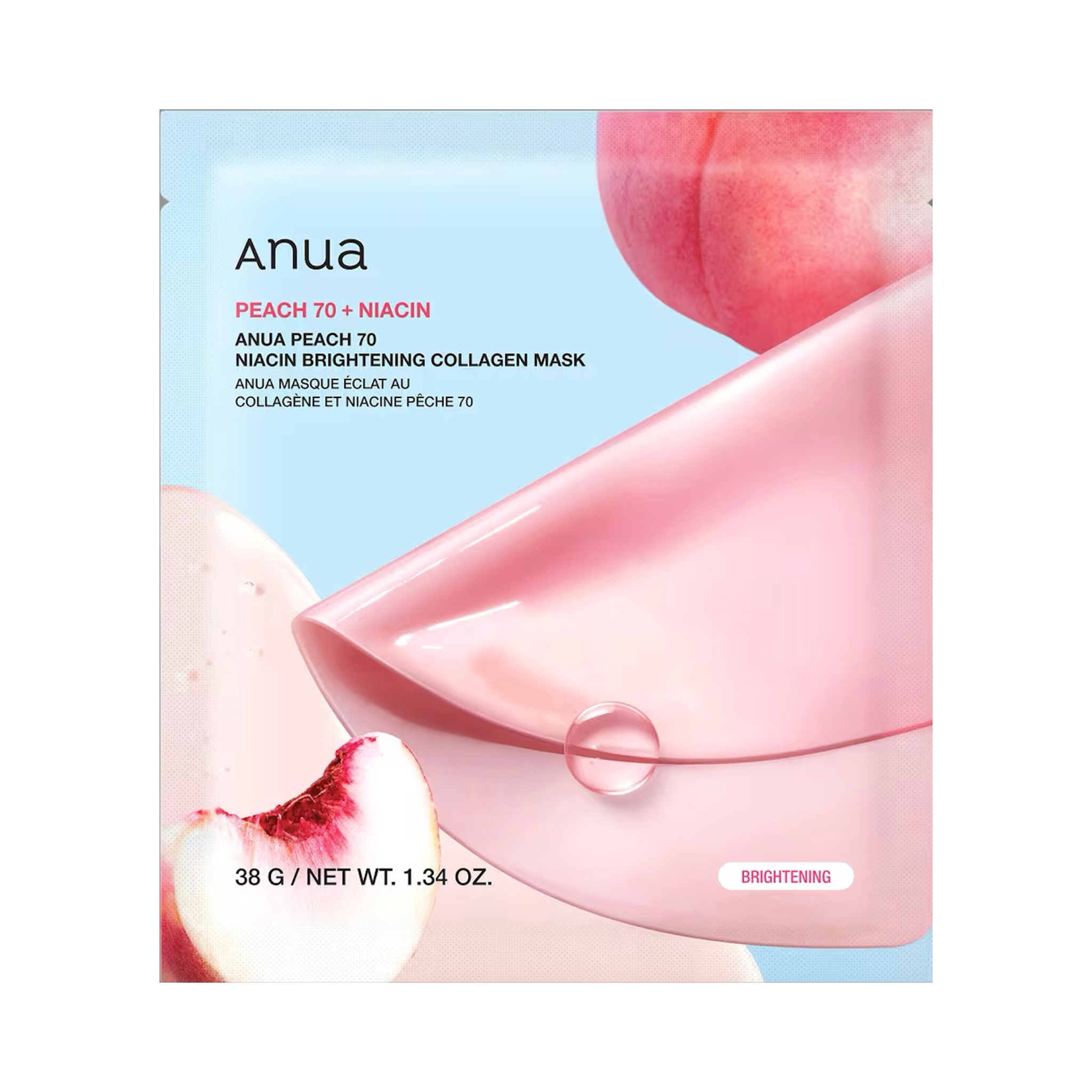 Anua Peach 70 Niacin Brightening Collagen Mask (1 sheet)