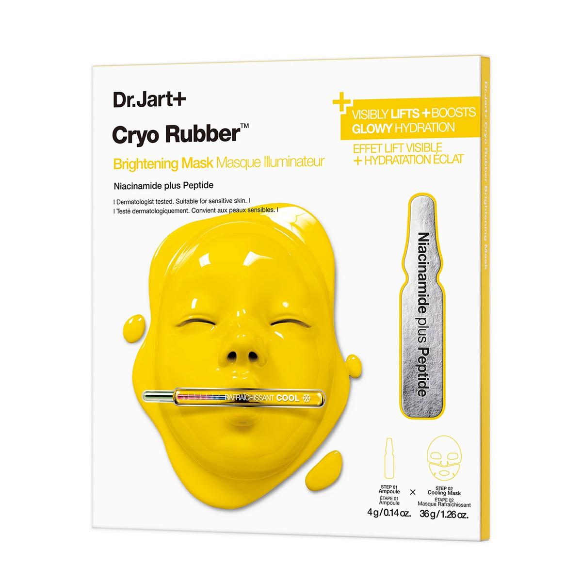 Dr. Jart+ Cryo Rubber™ Brightening Hydrogel Mask with Niacinamide (4g + 36g)