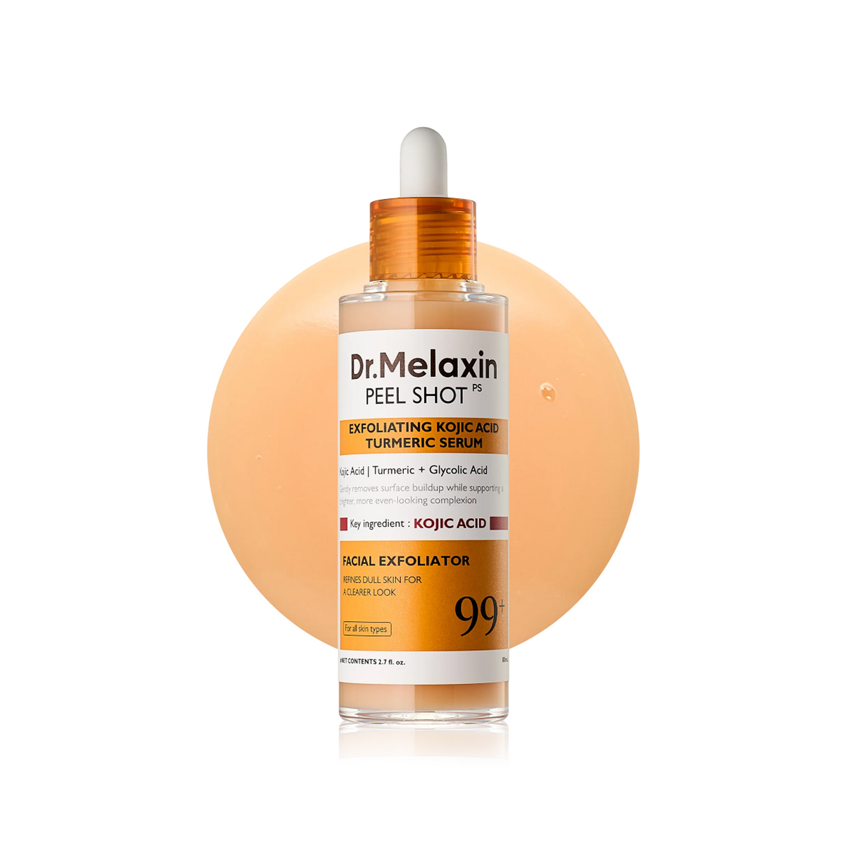 Dr. Melaxin Peel Shot Exfoliating Kojic Acid Turmeric 80ml‎