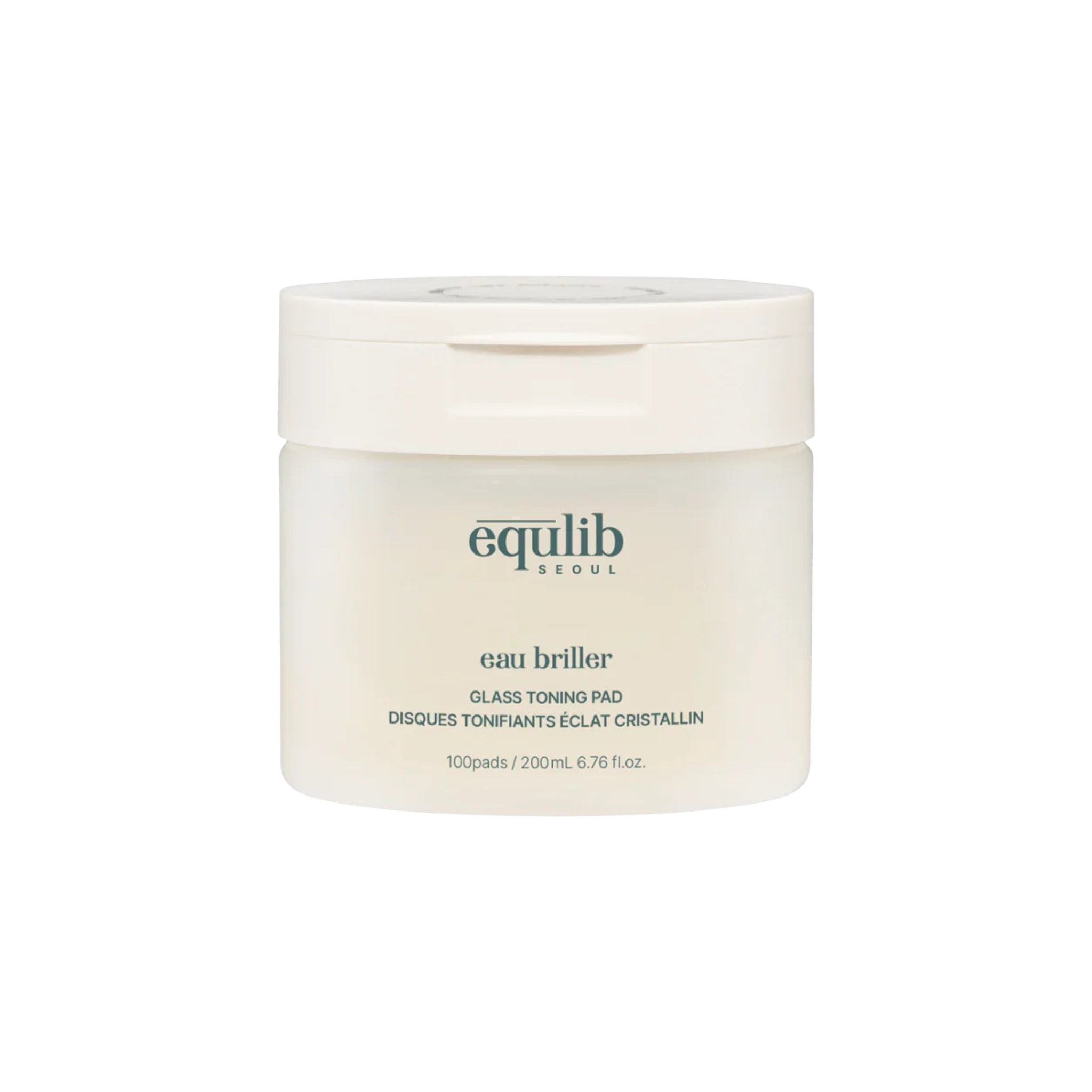 Equlib Eau Briller Glass Toning Pad 200ml (100 pads)