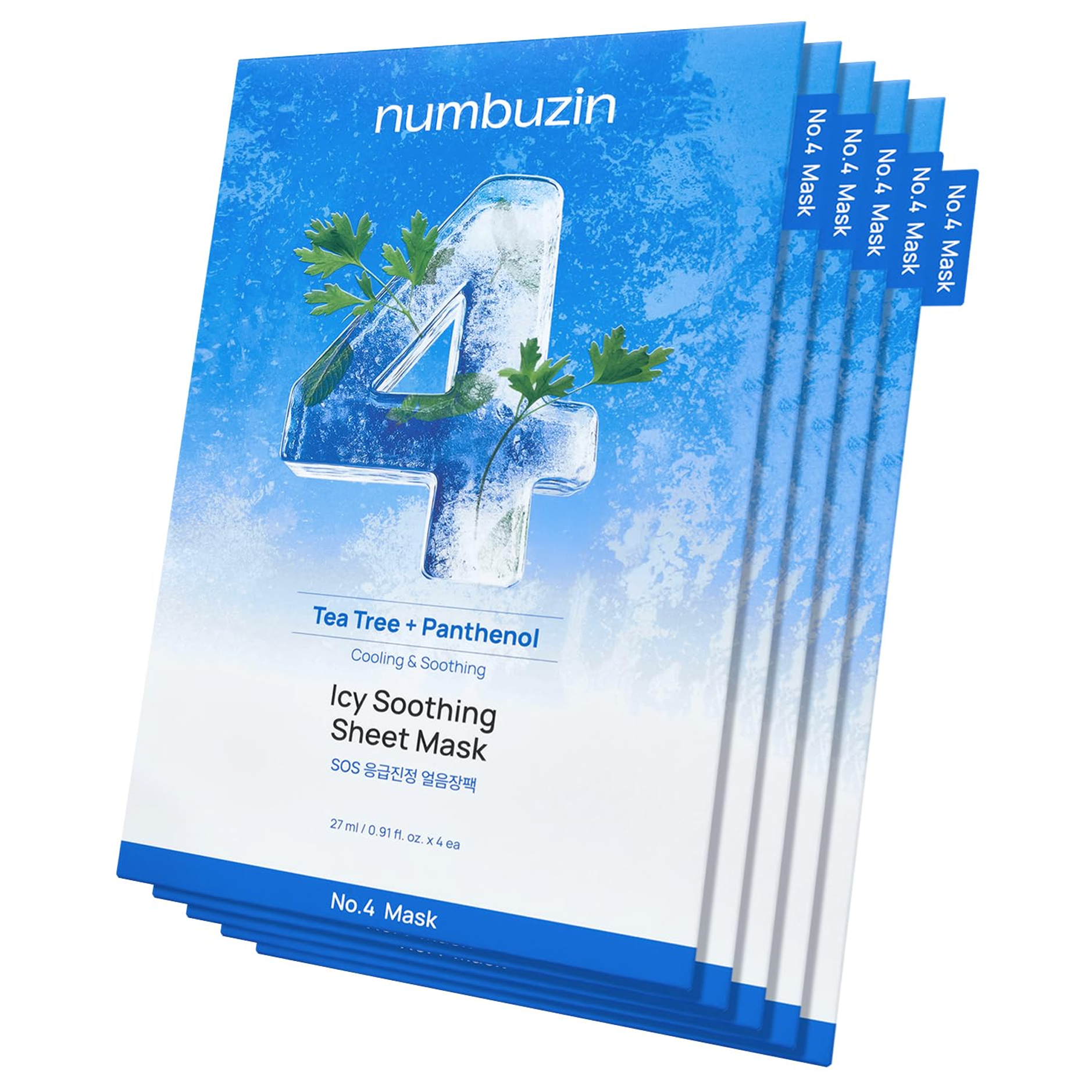 Numbuzin No.4 Icy Soothing Sheet Mask (1 sheet)