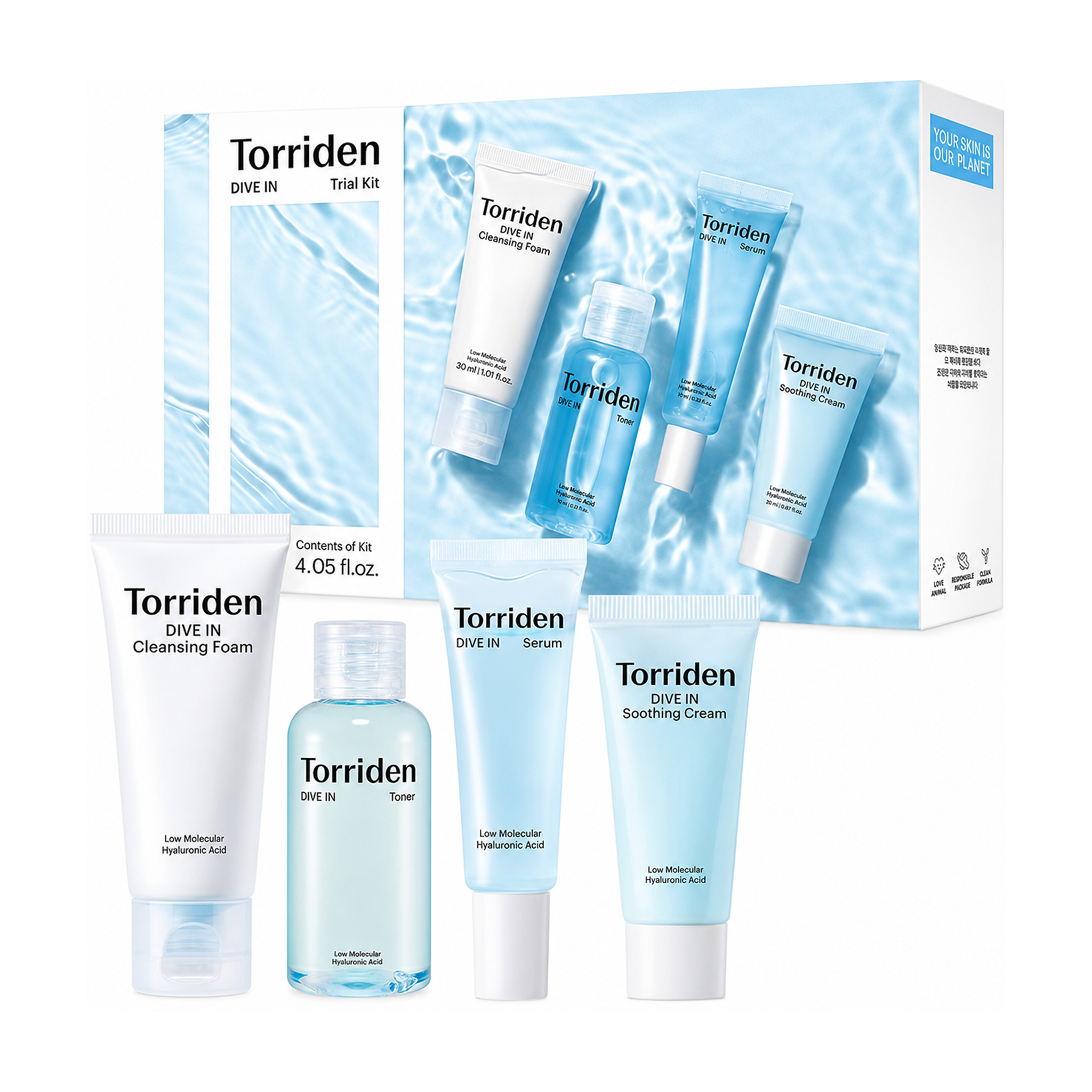 Torriden Dive-in Trial Kit (50ml+30ml+20ml+20 ml)