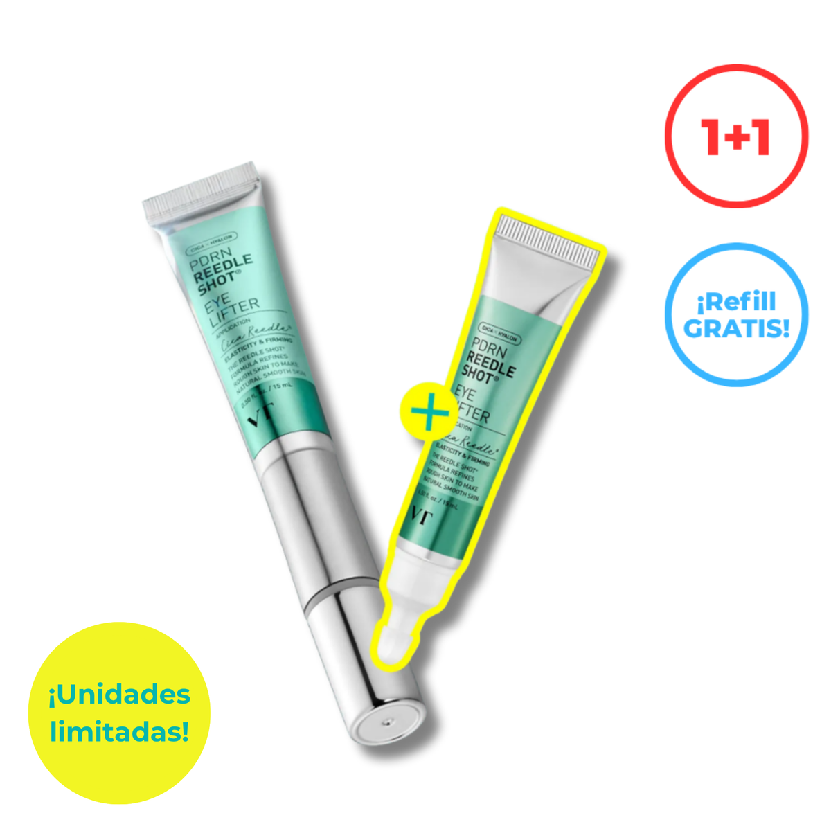 VT PDRN Reedle Shot Eye Lifter 15ml (+15ml de recambio de regalo)